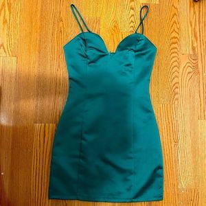 MANGO Green Mini Dress | Size 2